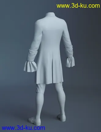 3D打印模型dForce Le Roi Outfit for Genesis 8 Male的图片