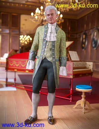 3D打印模型dForce Le Roi Outfit Michele的图片