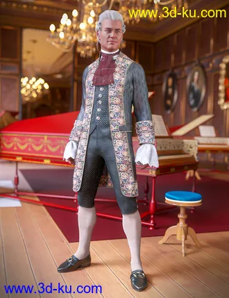 3D打印模型dForce Le Roi Outfit Michele的图片