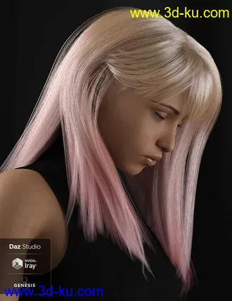 3D打印模型dForce Lexi Hair for Genesis 8 Females的图片