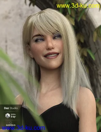 3D打印模型dForce Lexi Hair for Genesis 8 Females的图片