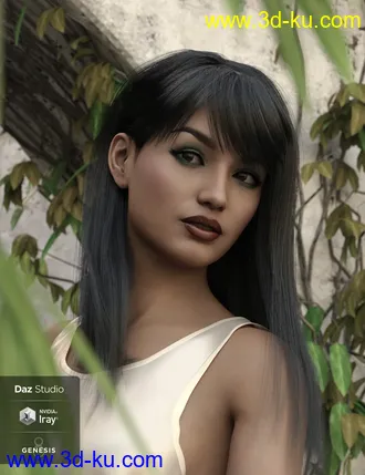 3D打印模型dForce Lexi Hair for Genesis 8 Females的图片