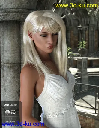 3D打印模型dForce Lexi Hair for Genesis 8 Females的图片