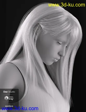 3D打印模型dForce Lexi Hair for Genesis 8 Females的图片