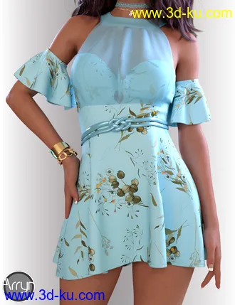 3D打印模型dForce Leyla Outfit for Genesis 8 Females的图片
