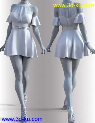 3D打印模型dForce Leyla Outfit for Genesis 8 Females的图片