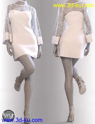 3D打印模型dForce Lily Holiday Outfit for Genesis 8 Female(s)的图片
