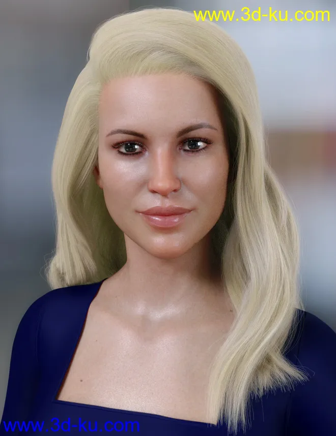 dForce LongFlip Hair for Genesis 8 Female(s)模型的图片4