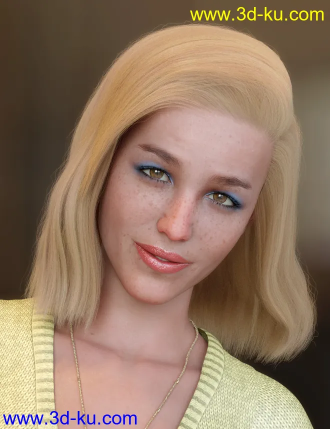 dForce LongFlip Hair for Genesis 8 Female(s)模型的图片10