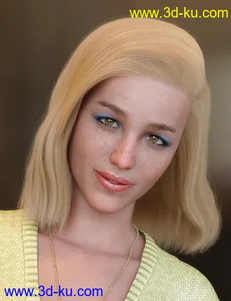 3D打印模型dForce LongFlip Hair for Genesis 8 Female(s)的图片