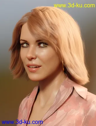 3D打印模型dForce Lynette Hair for Genesis 8 Females的图片