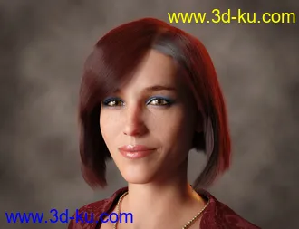 3D打印模型dForce Lynette Hair for Genesis 8 Females的图片
