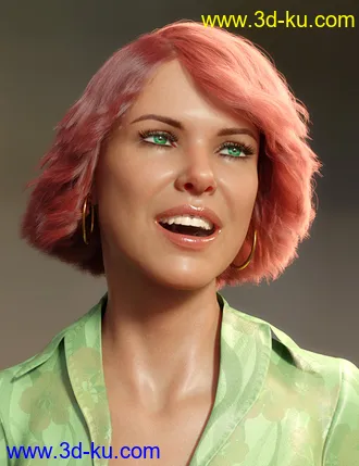 3D打印模型dForce Lynette Hair for Genesis 8 Females的图片