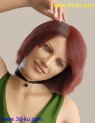 3D打印模型dForce Lynette Hair for Genesis 8 Females的图片
