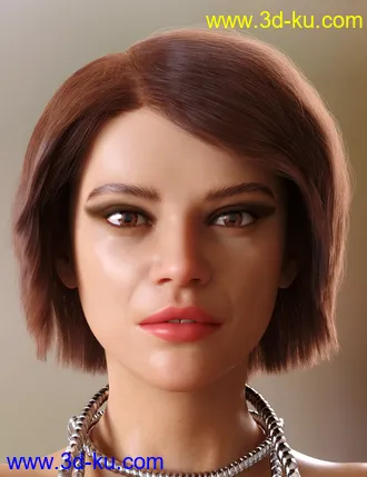 3D打印模型dForce Lynette Hair for Genesis 8 Females的图片