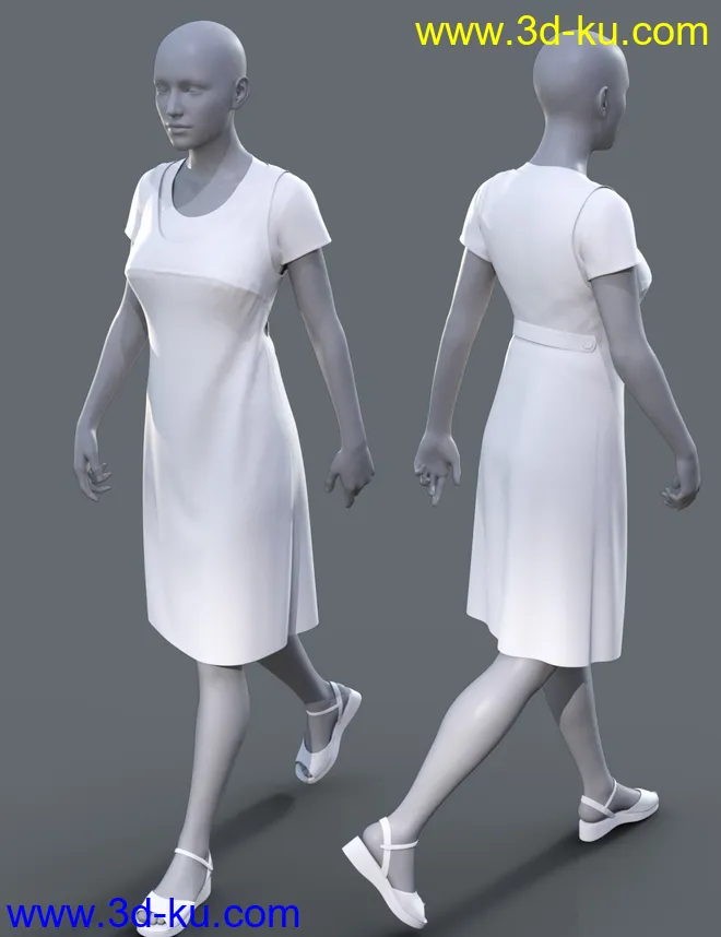 dForce Maternity Dress for Genesis 8 Female(s)模型的图片5
