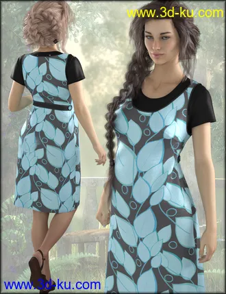 3D打印模型dForce Maternity Dress Textures的图片