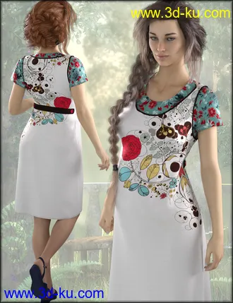 3D打印模型dForce Maternity Dress Textures的图片