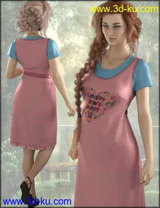 3D打印模型dForce Maternity Dress Textures的图片