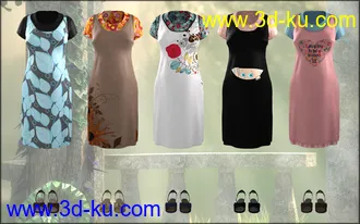 3D打印模型dForce Maternity Dress Textures的图片
