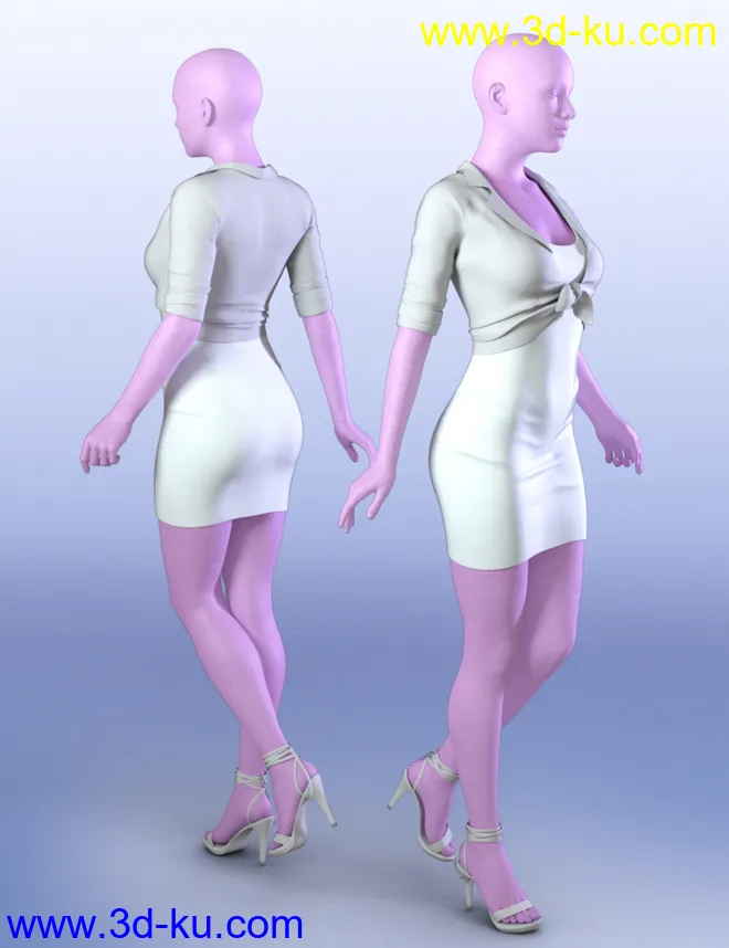 dForce Meet Me at Noon Outfit for Genesis 8 Female(s)模型的图片10