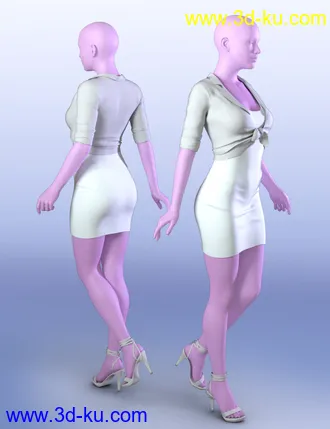 3D打印模型dForce Meet Me at Noon Outfit for Genesis 8 Female(s)的图片