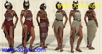 3D打印模型dForce Menhet Outfit Noble Textures的图片