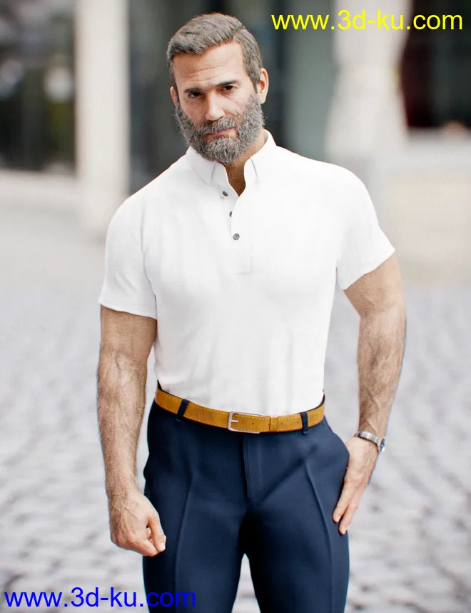 dForce MI Casual Outfit for Genesis 8 Male(s)模型的图片1