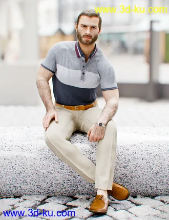 3D打印模型dForce MI Casual Outfit for Genesis 8 Male(s)的图片