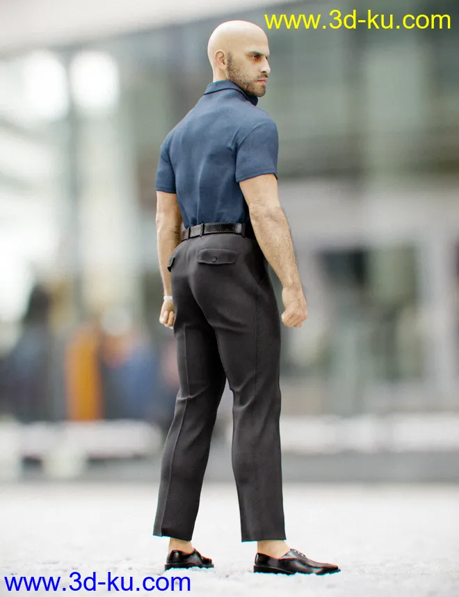 dForce MI Casual Outfit for Genesis 8 Male(s)模型的图片3