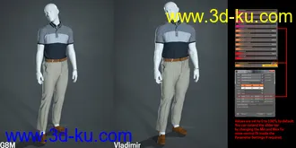 3D打印模型dForce MI Casual Outfit for Genesis 8 Male(s)的图片