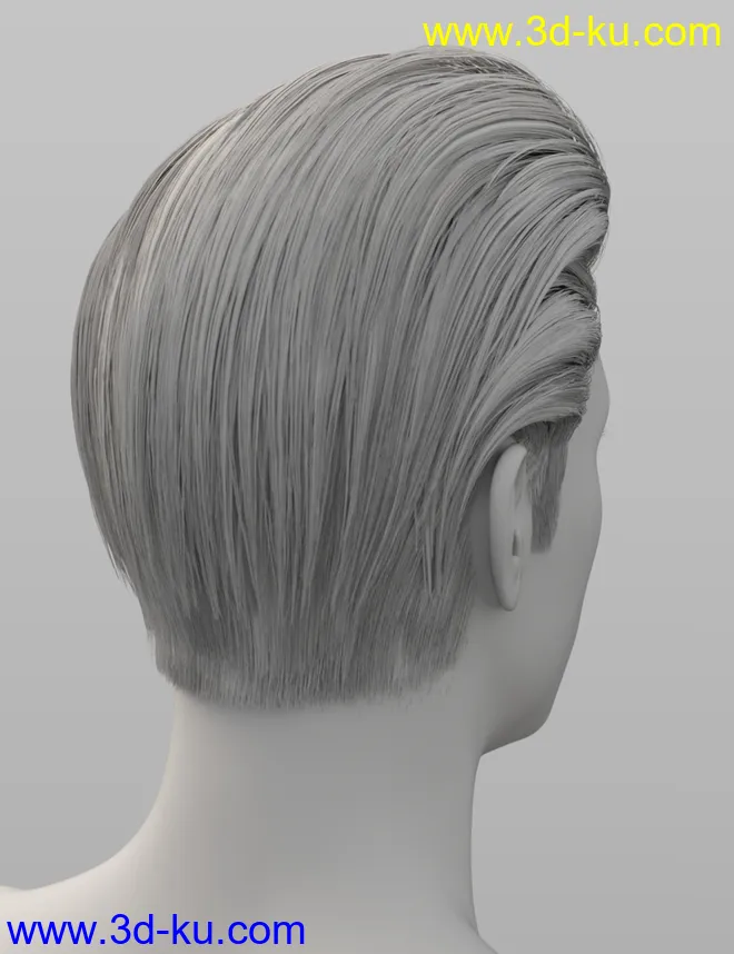 dForce Mid-Life Bachelor Hair for Genesis 8 Male模型的图片7