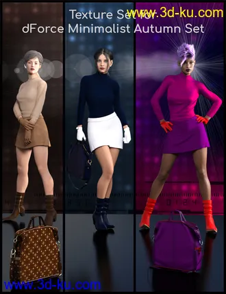 3D打印模型dForce Minimalist Autumn Set Textures的图片