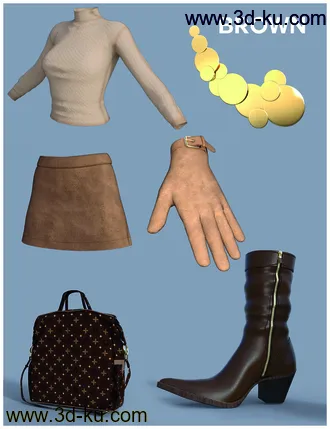 3D打印模型dForce Minimalist Autumn Set Textures的图片