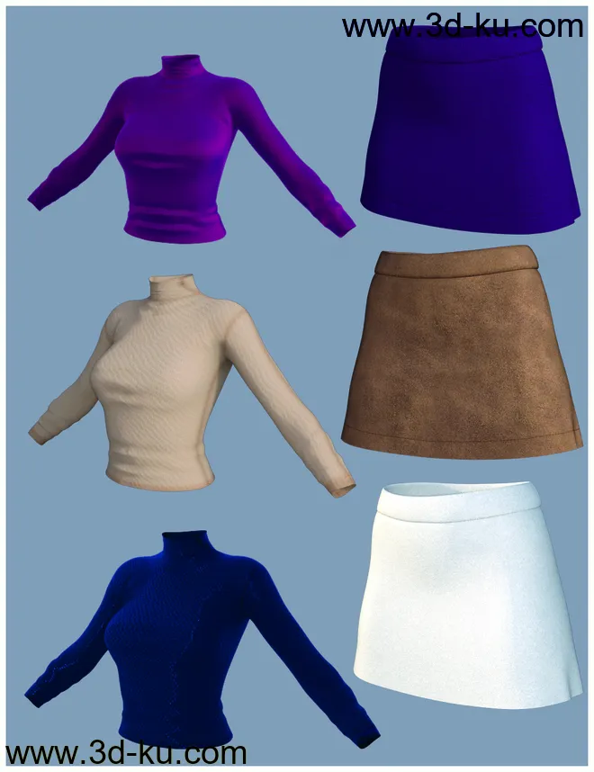 dForce Minimalist Autumn Set Textures模型的图片13