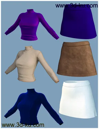 3D打印模型dForce Minimalist Autumn Set Textures的图片