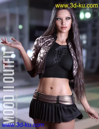 3D打印模型dForce Mood II Outfit for Genesis 8 Females的图片