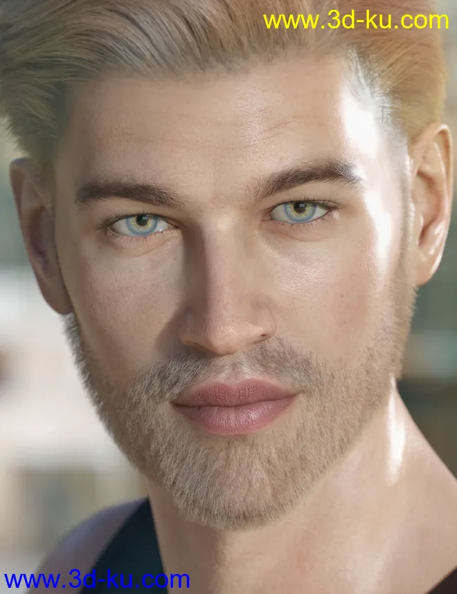 dForce Myles Beard for Genesis 8 Male(s)模型的图片1