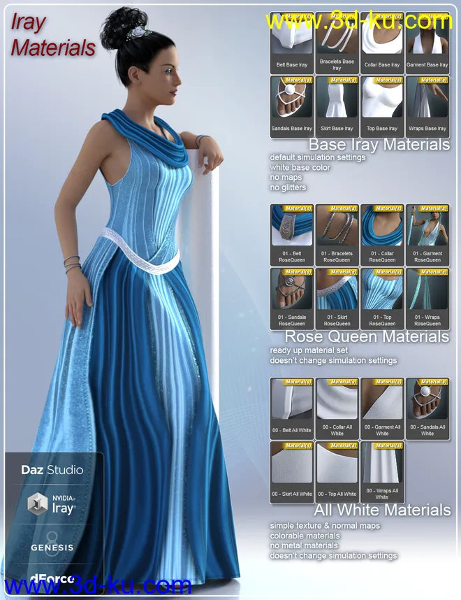 dForce Mystery Outfit and Accessories for Genesis 8 Female(s)模型的图片3