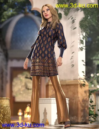 3D打印模型dForce Papyrus Outfit Textures的图片