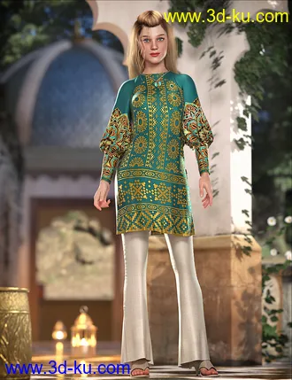 3D打印模型dForce Papyrus Outfit Textures的图片