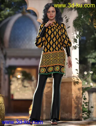 3D打印模型dForce Papyrus Outfit Textures的图片