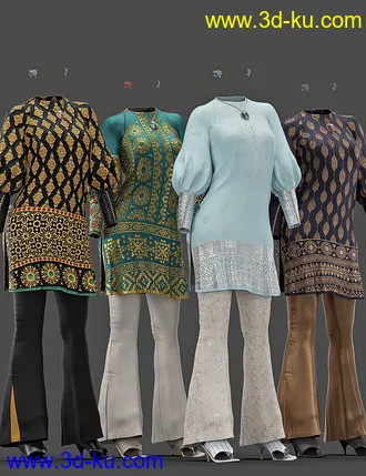 3D打印模型dForce Papyrus Outfit Textures的图片