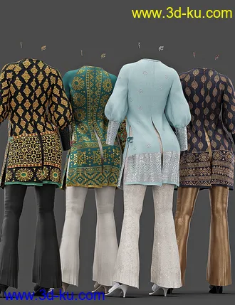 3D打印模型dForce Papyrus Outfit Textures的图片