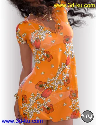 3D打印模型dForce Paula Candy Outfit for Genesis 8 Females的图片