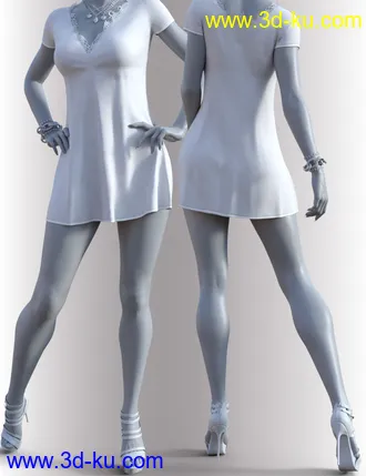 3D打印模型dForce Paula Candy Outfit for Genesis 8 Females的图片