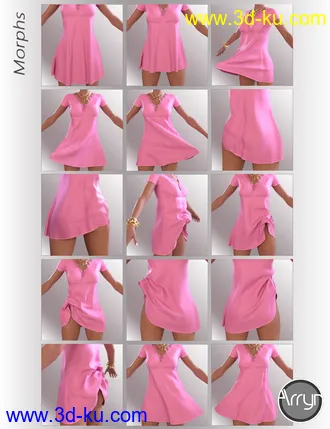 3D打印模型dForce Paula Candy Outfit for Genesis 8 Females的图片