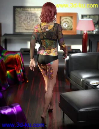 3D打印模型dForce Phenom Lingerie for Genesis 8.1 Females的图片