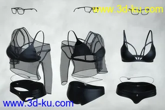 3D打印模型dForce Phenom Lingerie for Genesis 8.1 Females的图片