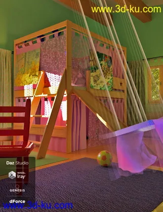 dForce Play Bedroom模型的图片1